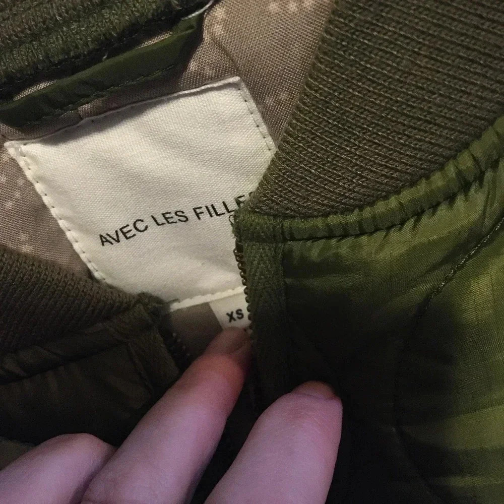 NEW Avec Les Filles Women’s XS Green Filled Quilted Longline Puffer Jacket v6x - Picture 4 of 5